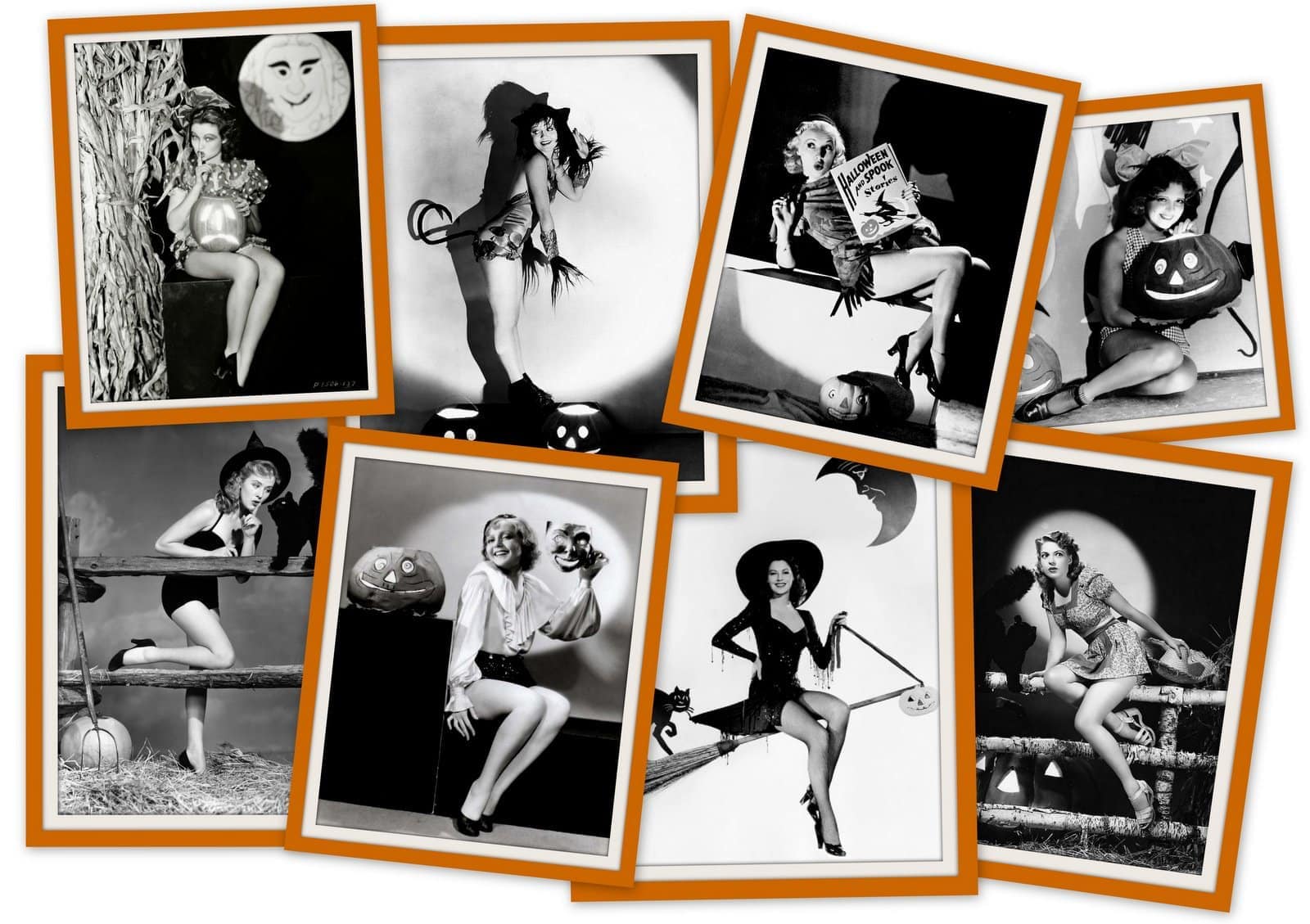 17 Vintage Halloween pin-up girls from the 30s and 40s for a different kind of pumpkin cheesecake