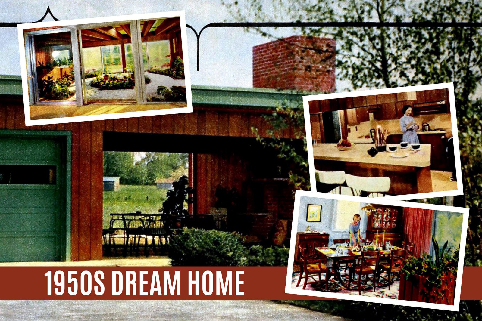 1950s dream house design at ClickAmericana com