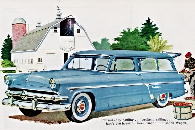 1954 Ford Ranch Wagons 2-door double-duty dandy