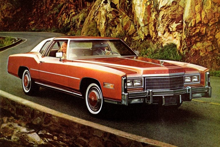 1970s Cadillac cars Eldorado, luxury convertibles and other classic models