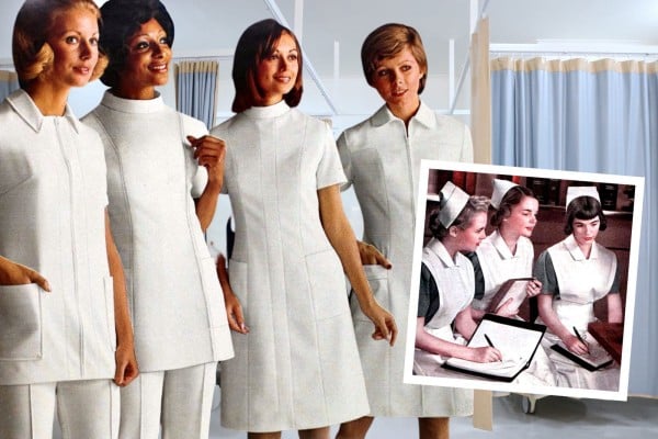 20th century vintage nursing uniforms at Click Americana