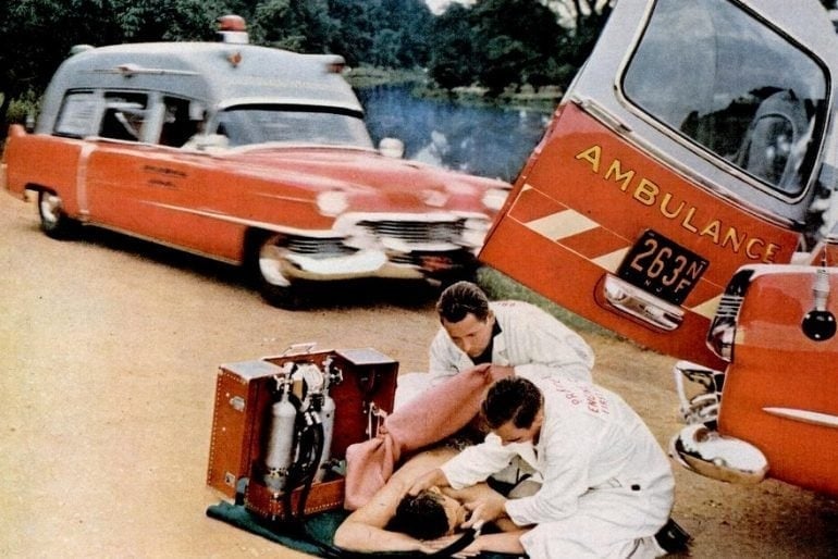 Ambulances from the 1950s Vintage rescue vehicles