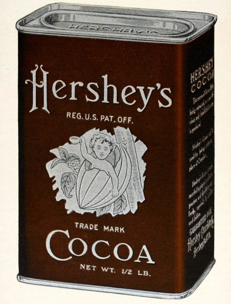 Antique canister of Hershey's Cocoa