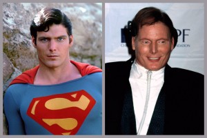 Christopher Reeve as Superman and after his horse riding accident - Christopher Reeve's accident