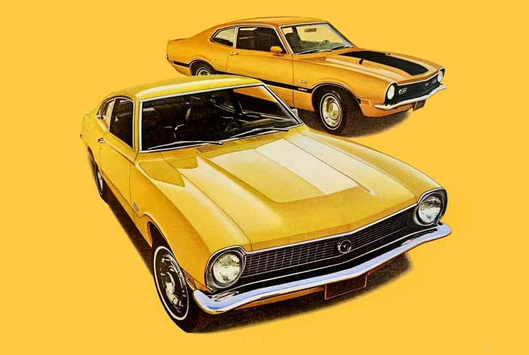 Classic 1970s Ford Maverick cars