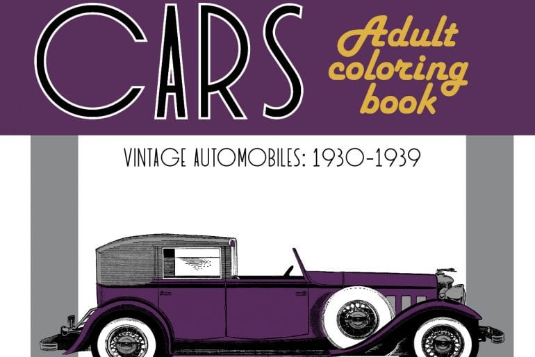 Classic Cars Adult Coloring Book 3 Vintage Automobiles (1930-1939)