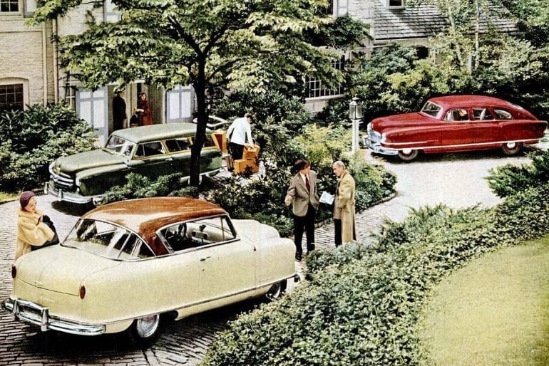 Classic Nash cars from the 1950s Airflyte, Ambassador, Metropolitan more