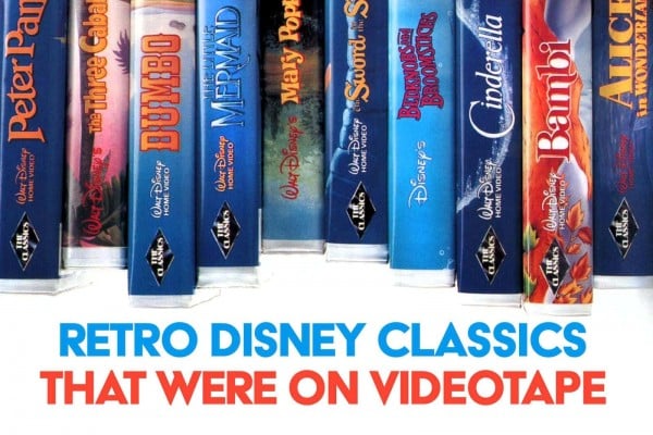 Classic Walt Disney Home Video VHS movies and short collections