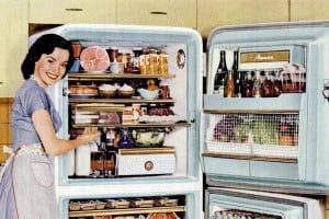 How to be a perfect '50s housewife Love your refrigerator!