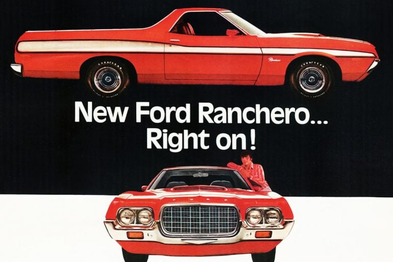 Look back at the old Ford Ranchero trucks