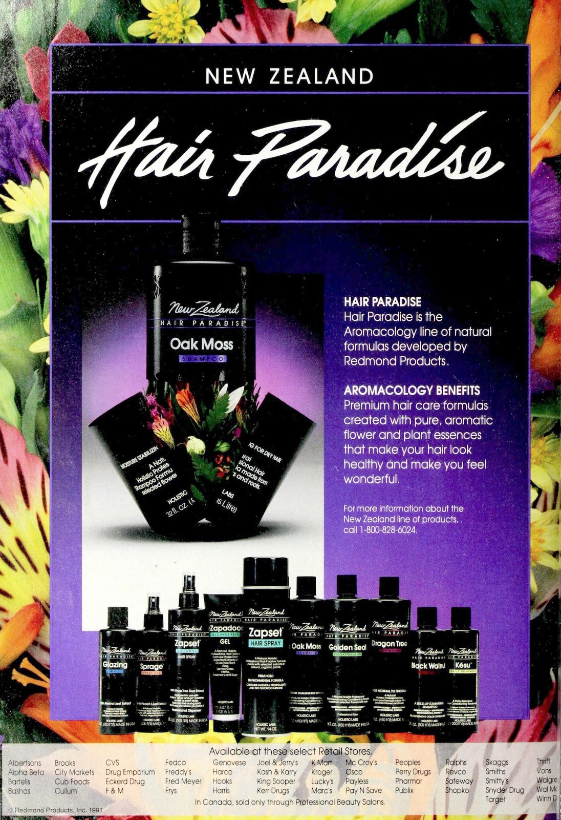 New Zealand Hair Paradise product line (1991)