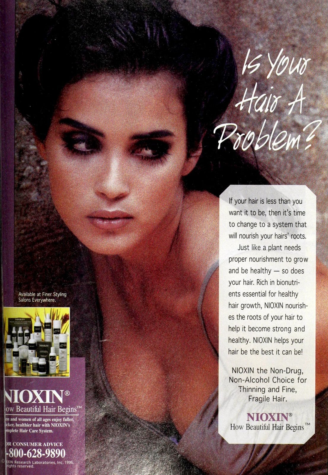 Nioxin shampoo and hair care products (1996)