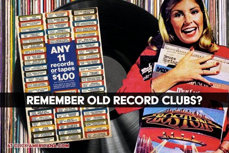 Old record and tape clubs like Columbia House and Capitol at Click Americana