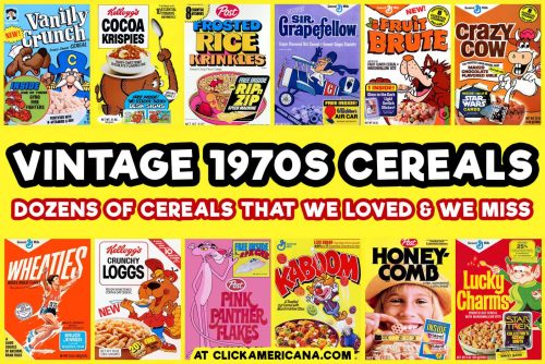 Popular vintage 1970s cereals