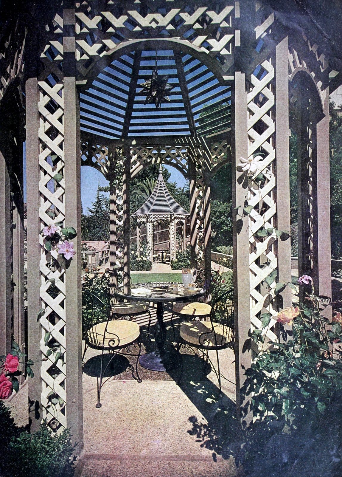 Pretty backyard gazebos from the 1960s