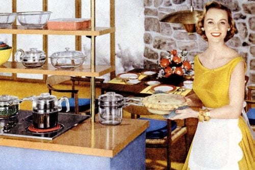 Pyrex - For the modern way to cook - 1955 kitchen