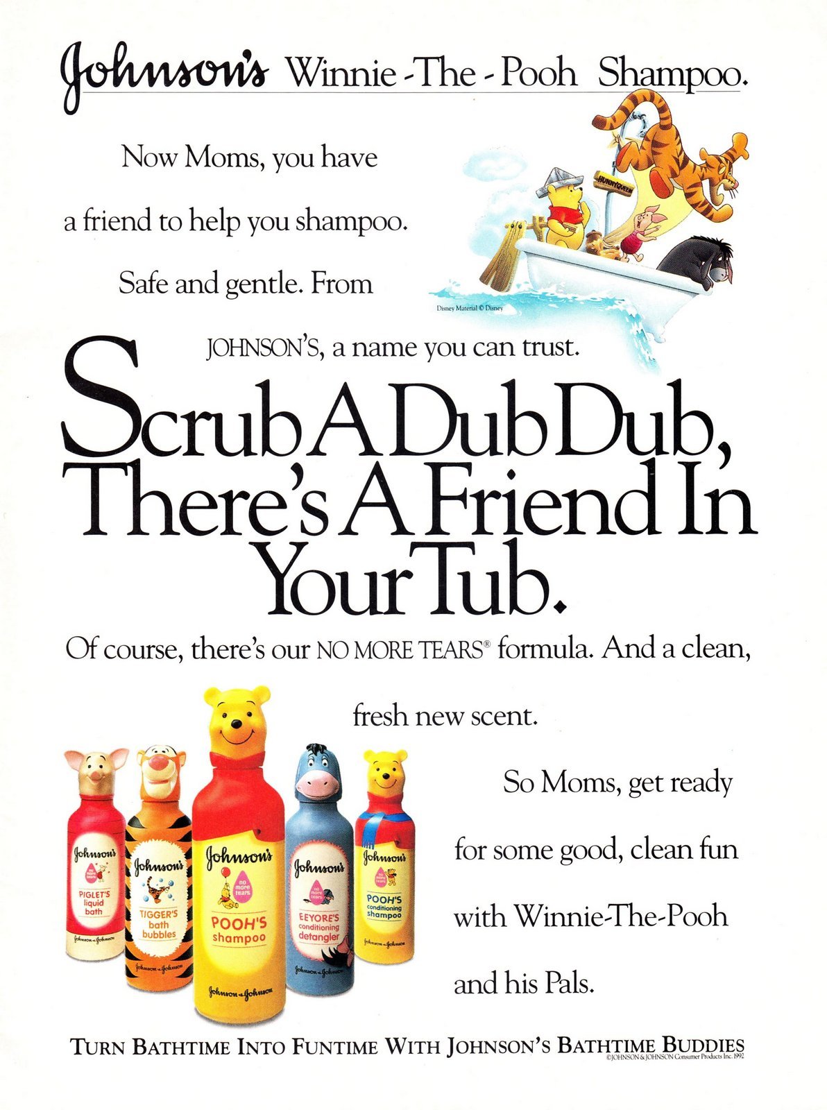 Retro Winnie the Pooh shampoo for kids (1992)