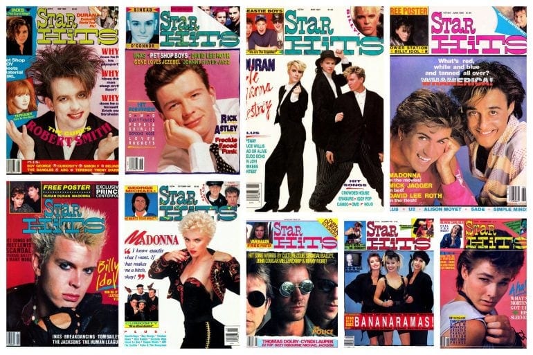 Rock out with these old Star Hits magazine covers from the 80s