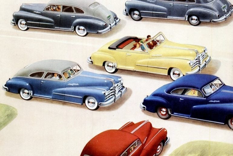 See 1940s Pontiac car models in these vintage ads