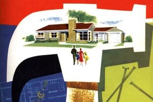 See vintage 50s house plans at Click Americana