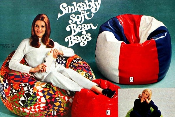 Sinkably Soft bean bags 1971