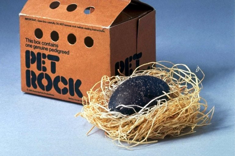 The history of the Pet Rock novelty toy gag gift