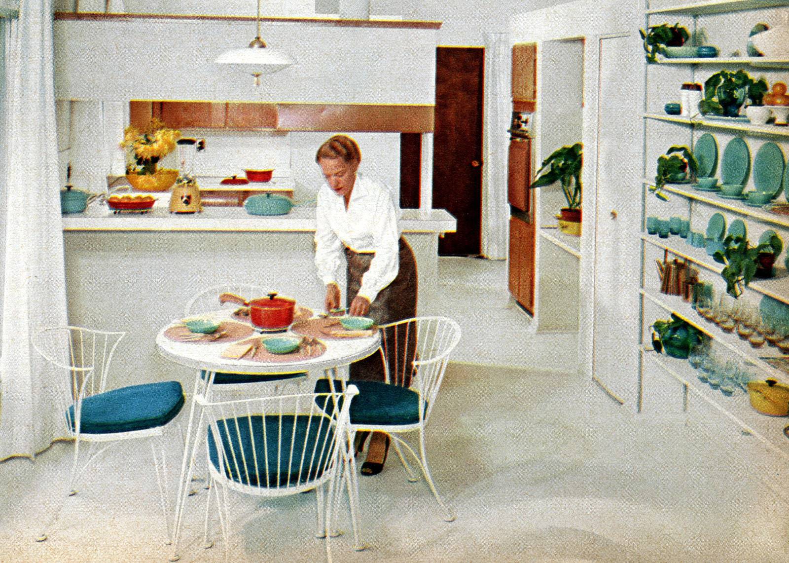 Basic 1950s prefab home - kitchen