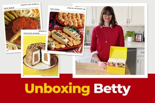 Unboxing Betty retro 1970s recipes from Betty Crocker