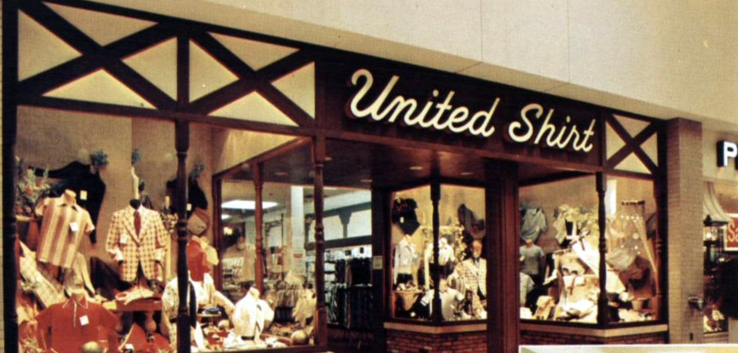 United Shirt mall clothing store (1973)