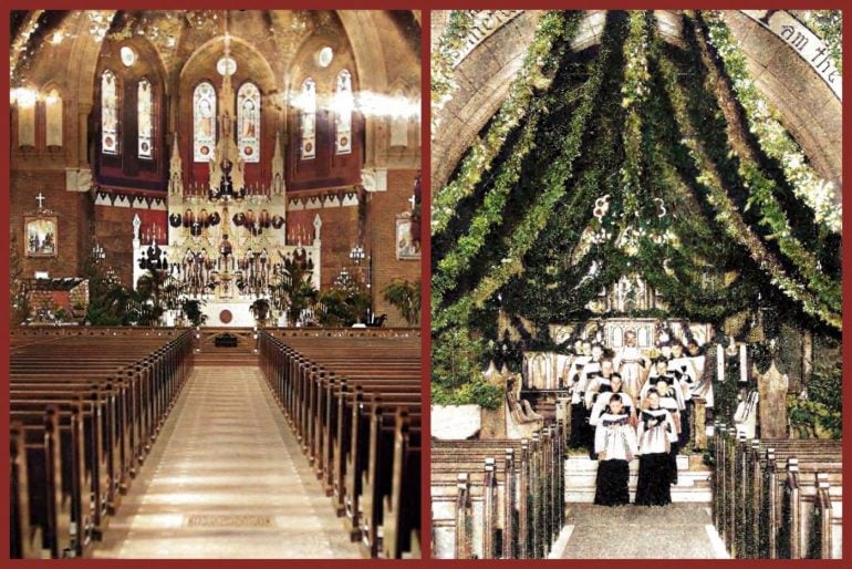 Victorian churches at Christmastime