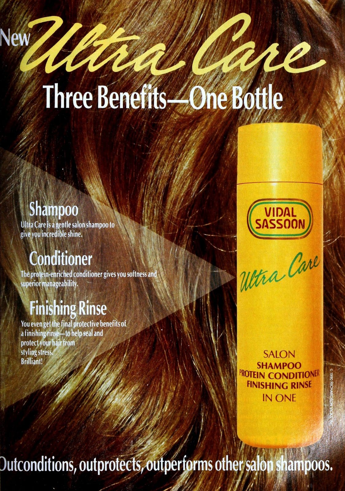 Vidal Sassoon Ultra Care shampoo and conditioner in one (1990)