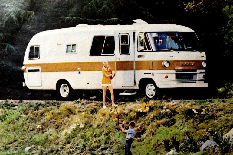 Vintage 1970s Dodge motorhome (1972)