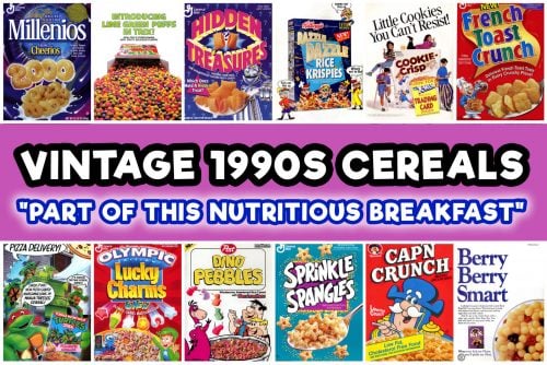 Vintage 1990s cereals