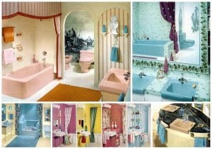 Vintage 60s bathrooms for retro home decor ideas