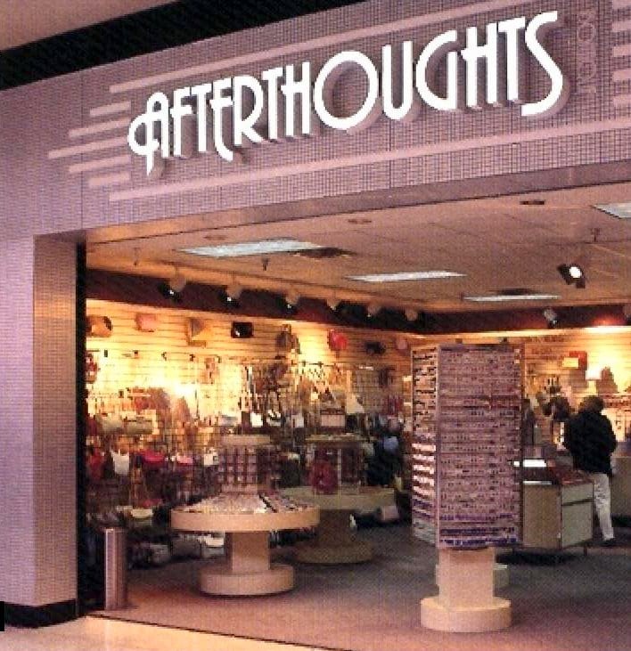 Vintage Afterthoughts mall shop (1985)