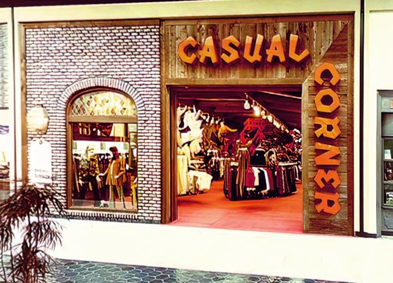 Vintage Casual Corner mall store from the 1970s