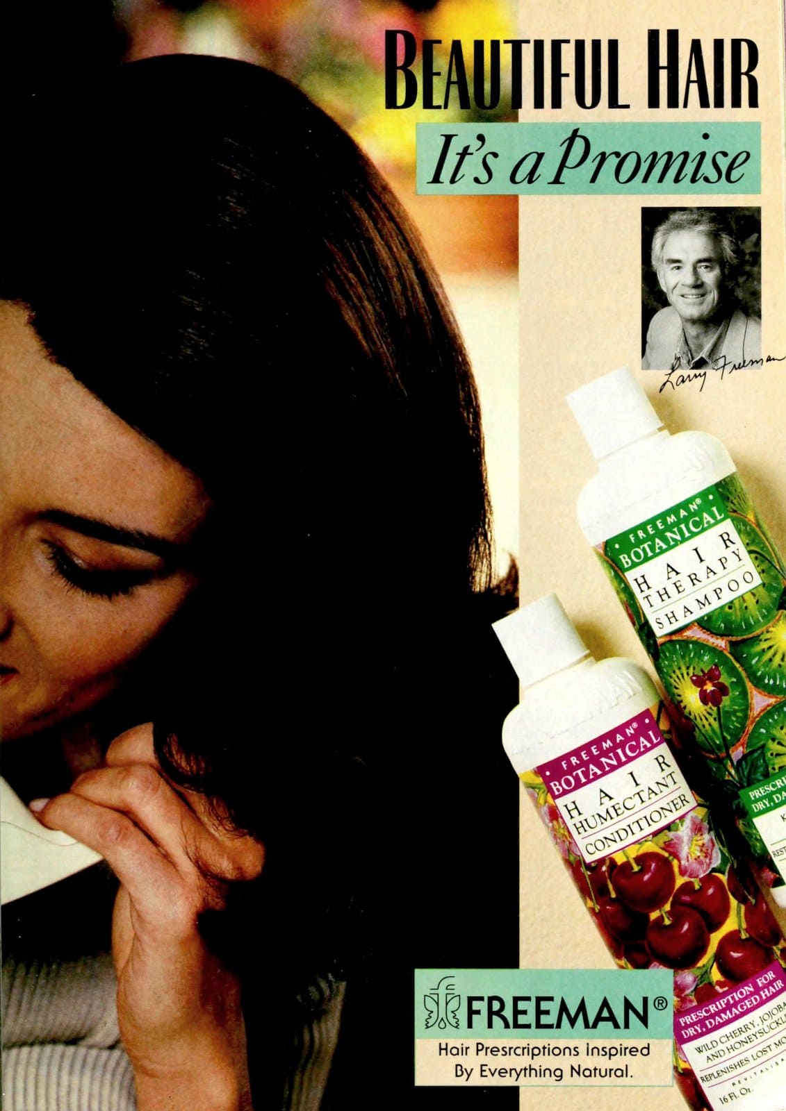 Vintage Freeman Hair Therapy and Humectant shampoo and conditioner (1993)