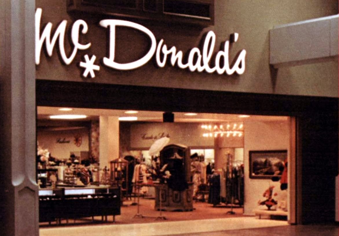 Vintage McDonald's mall store (1968)