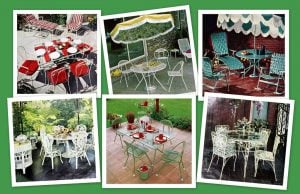 Vintage patio furniture sets outdoor relaxation the old-fashioned way