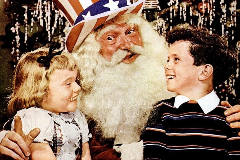 Vintage pictures with Santa