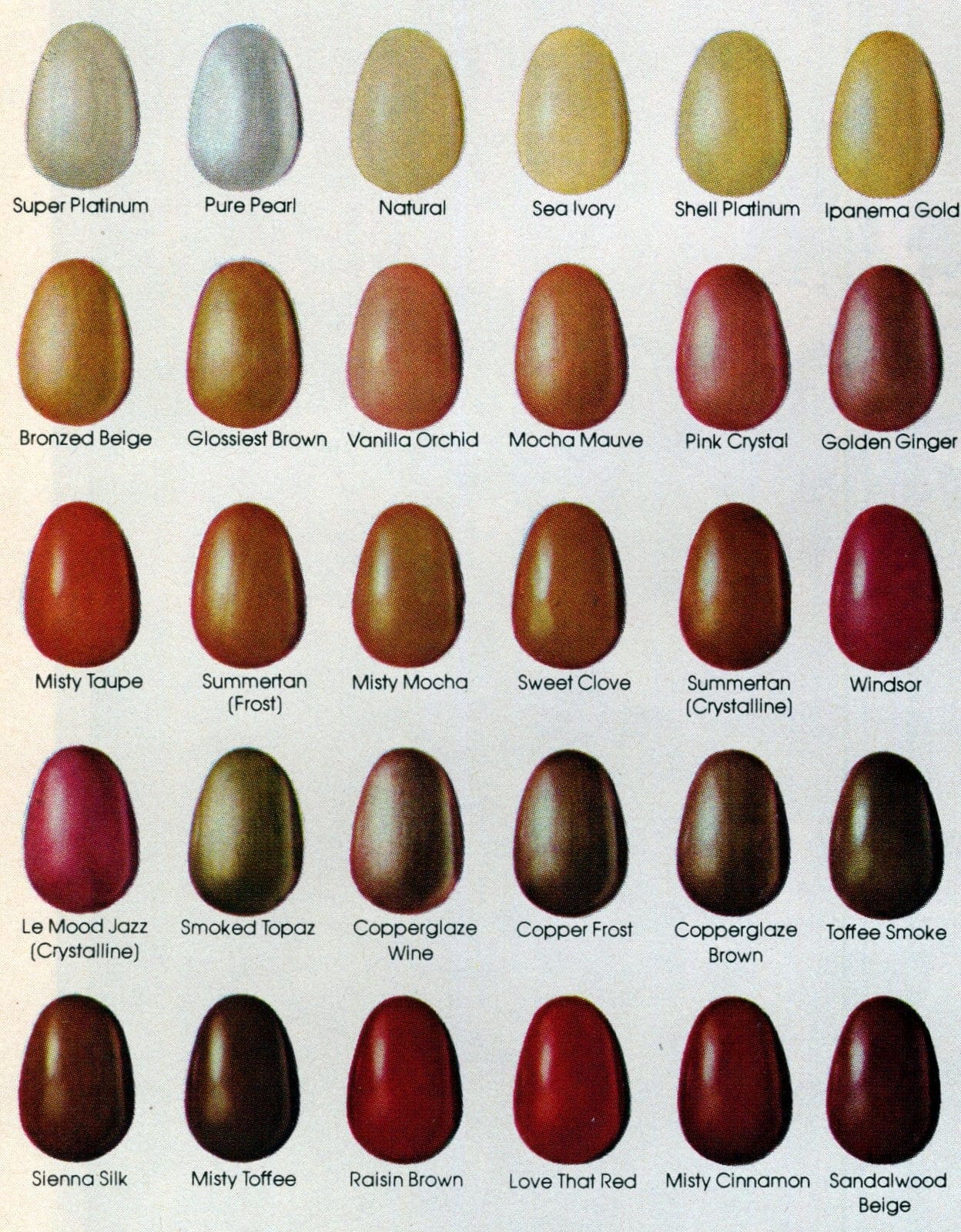 Nail polish colors