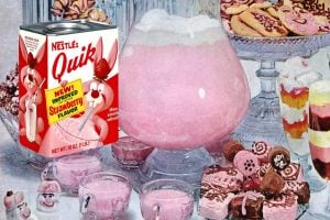 Vintage Strawberry Quik powdered drink mix