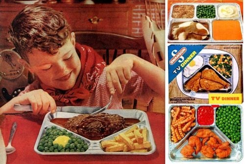 Vintage TV dinners from the 1960s